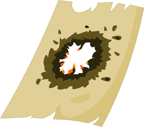 Spell Scroll- Leek Pie - Parchment (500x500), Png Download