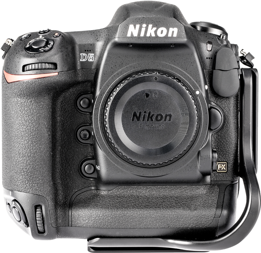 Bd5 Aluminum L Plate Attached To Nikon D5 - L Bracket For Nikon D5600 (1000x1000), Png Download