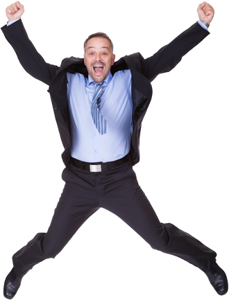 Prepare For Adobe Certified Expert And Associate (aca) - Businessman Happy Png (330x433), Png Download