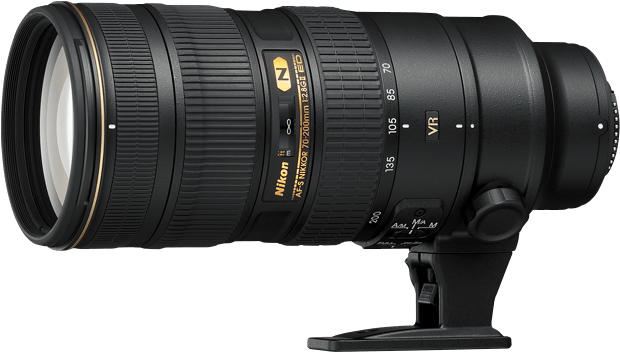 Nikon Af S 70 200mm F 2.8g Ed Vr Ii (700x595), Png Download