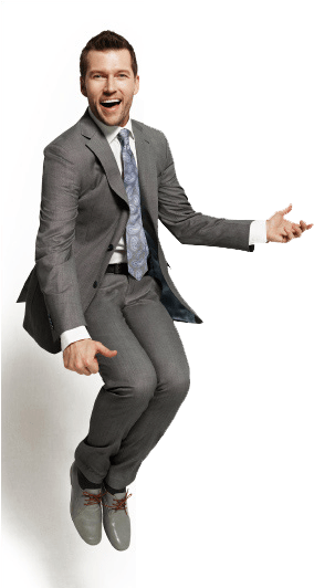 Jumping Man - Email (292x531), Png Download