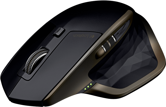 Mx Master Wireless Mouse - Logitech Mx Master - Bluetooth Laser Mouse - Black (652x560), Png Download