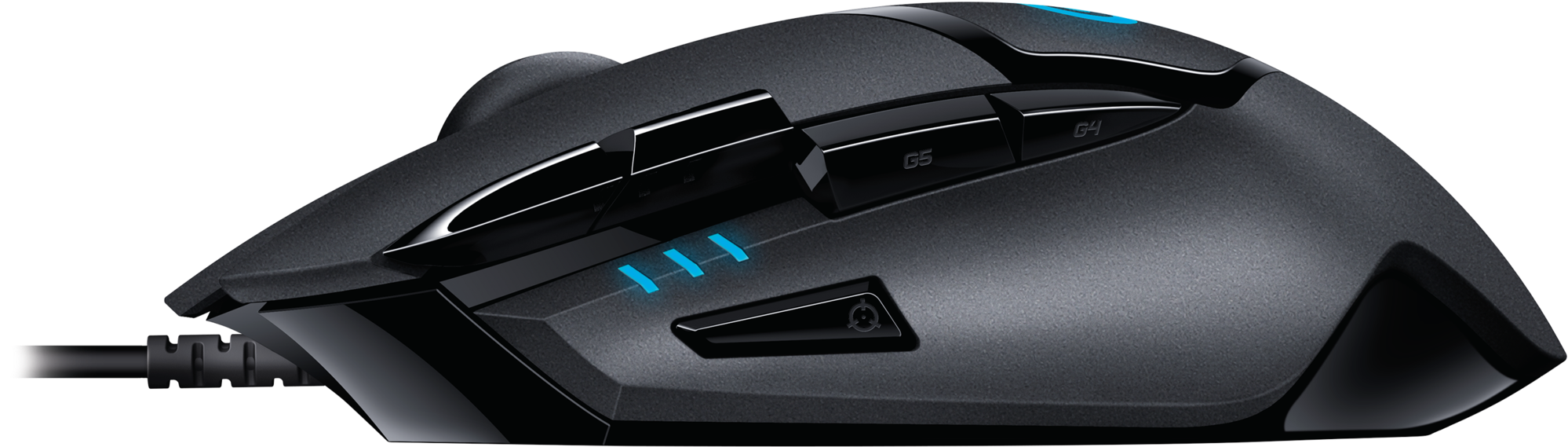 G402 - Logitech G402 Hyperion Fury Wired Optical Fps Gaming (2000x582), Png Download