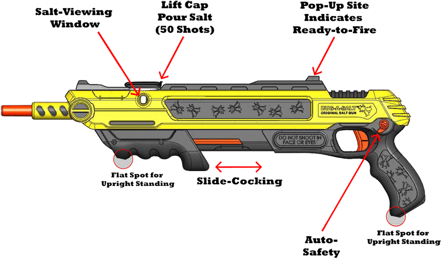 You've Stocked Your Giant Gun Safe With Every Zombie - Fly Salt Gun (900x529), Png Download