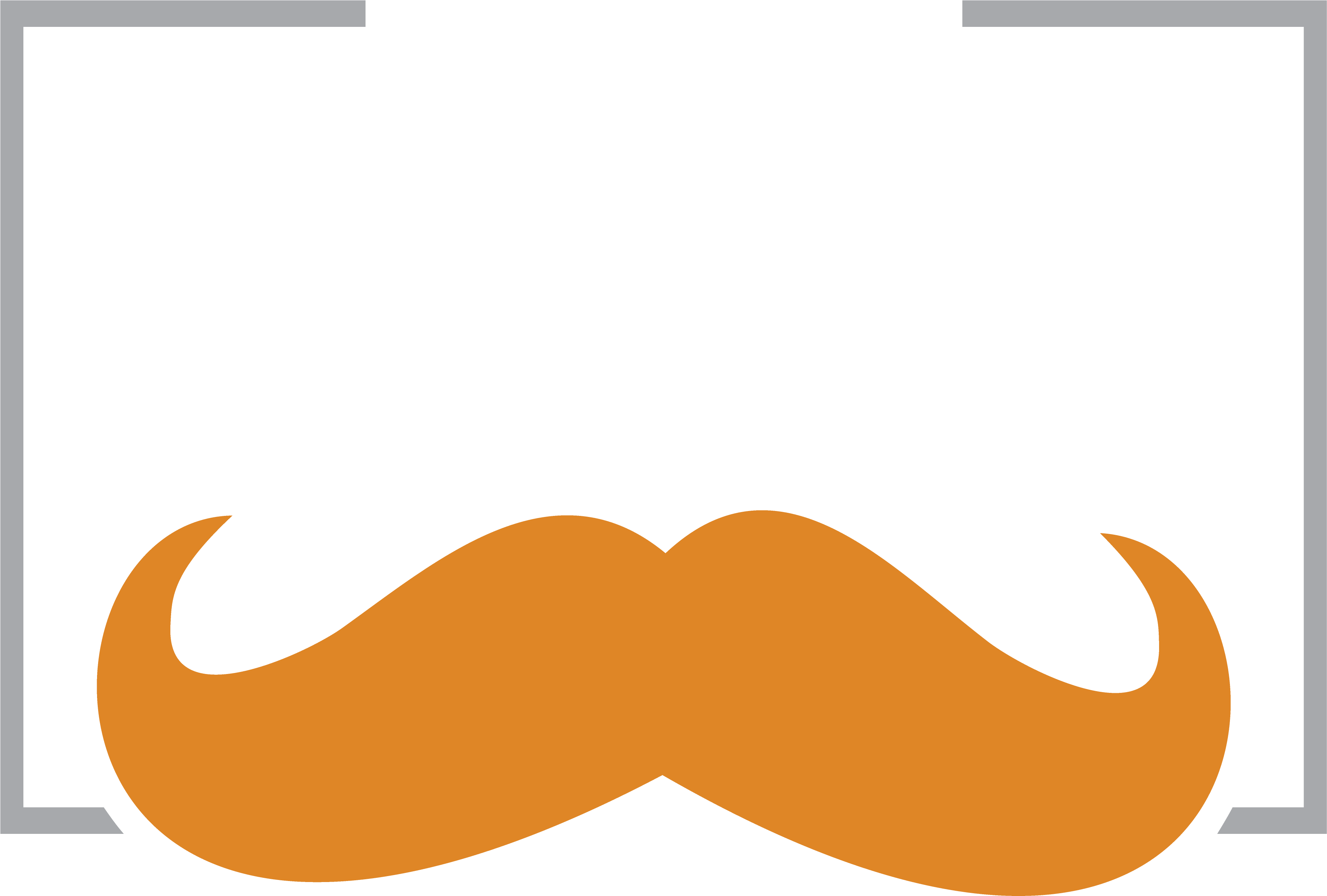 Moustache Clipart Orange - Alt Attribute (3942x2700), Png Download