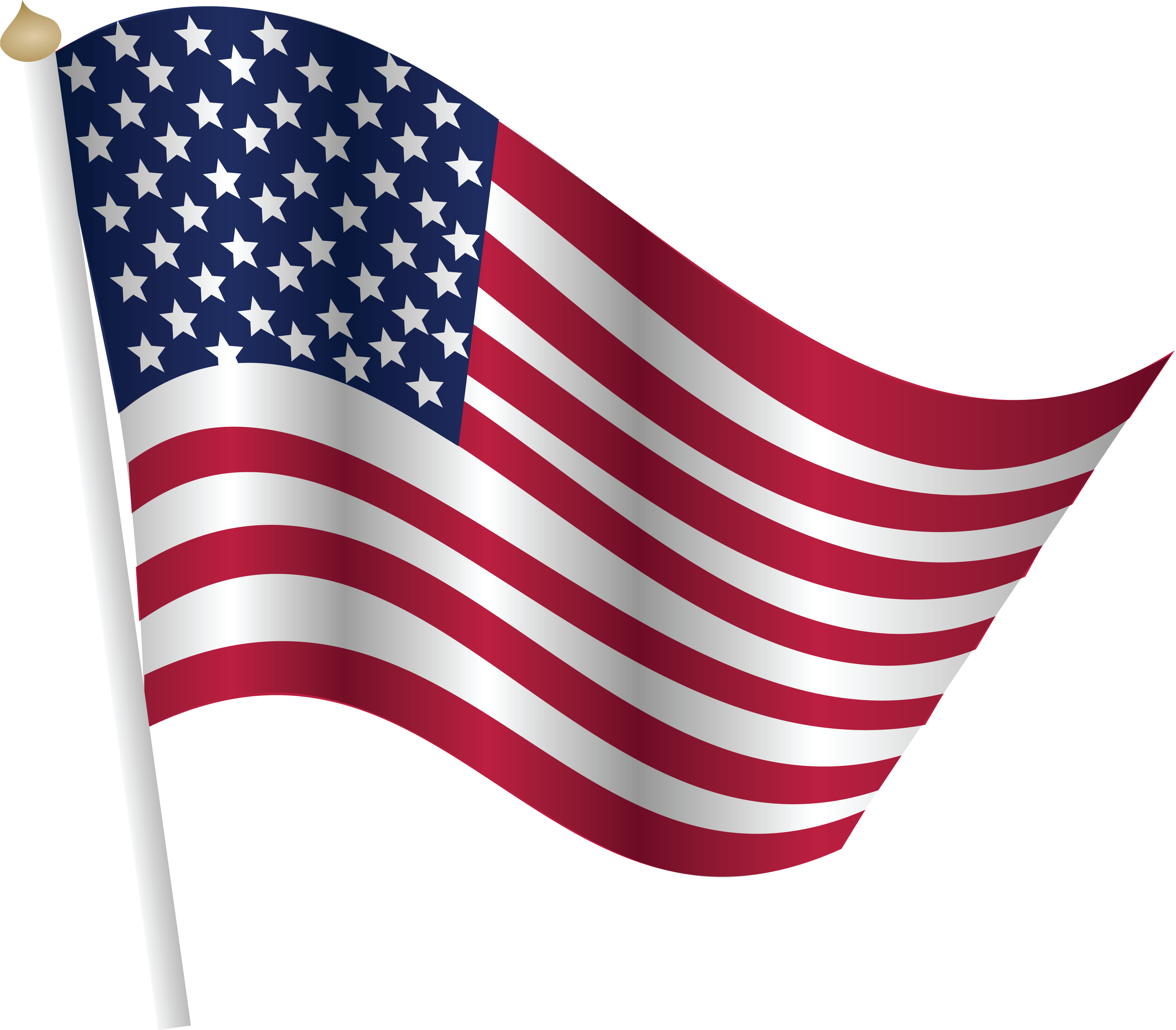 Free Of A Fourth United States - 4th Of July Flag Clipart (4000x3503), Png Download