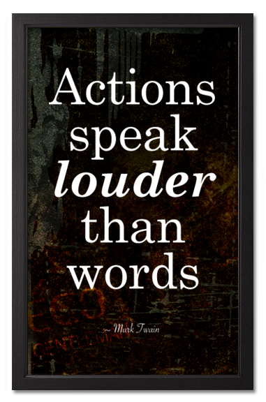 "actions Speak Louder Than Words" Quotes By Mark Twain - Los Hombres Me Explican Cosas [book] (500x686), Png Download