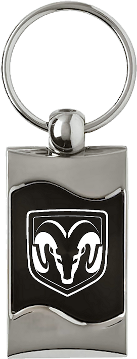 Au-tomotive Gold Ram Head Rectangular Wave Black Key - Premium Chrome Spun Wave Black Mazda Zoom-zoom Logo (800x800), Png Download