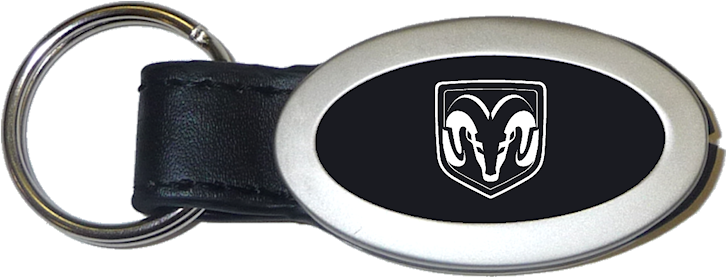 Au-tomotive Gold Ram Head Logo Black Oval Leather Key - Ram 16 Oz Mug (800x360), Png Download