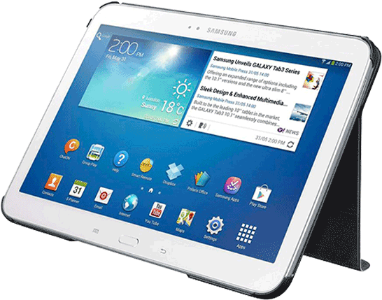 Samsung Galaxy Tab 3 - Samsung Ipad 10 Inch (550x550), Png Download