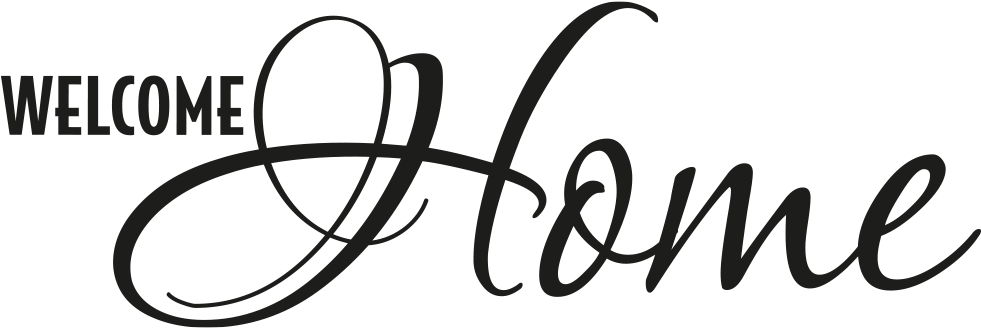 Wandtattoo Welcome Home Schriftzug - Two Hearts One Love Clipart (1000x750), Png Download
