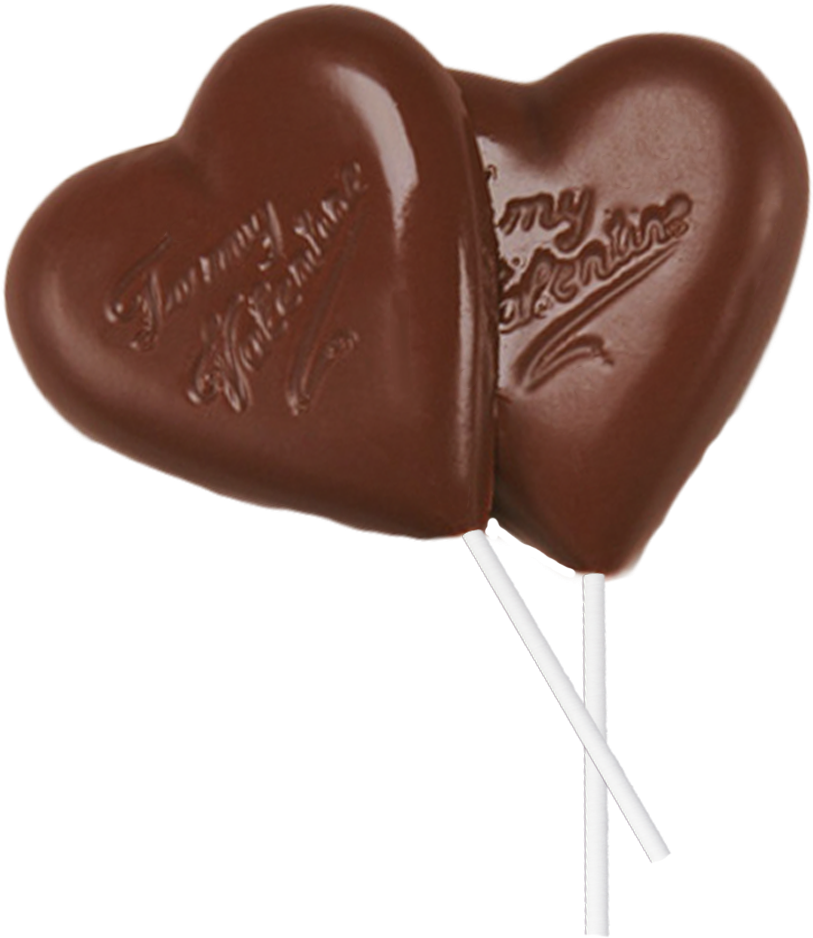 "to My Valentine" Chocolate Heart Sucker - Chocolate (1000x1000), Png Download