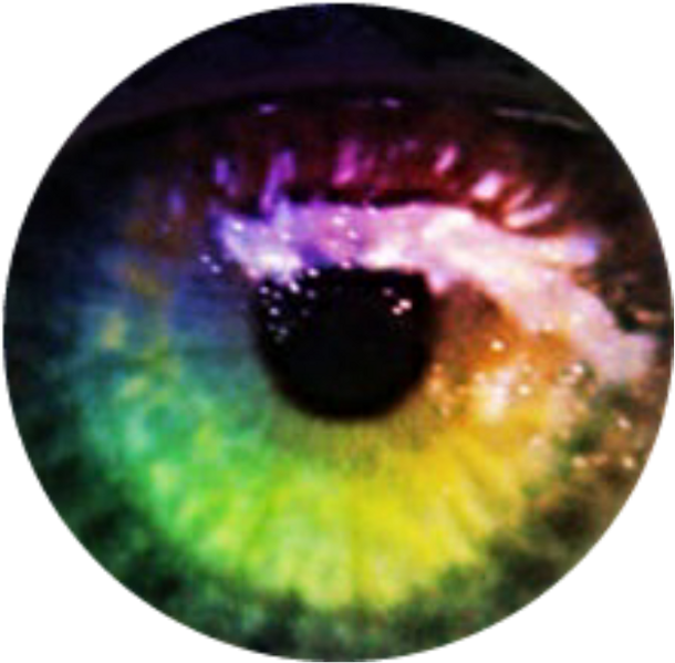 Rainbow Arcoíris Sticker Eye Ojo Eyerainbow Ojoarcoiris - Stickers Trippy Ojo (1024x1024), Png Download