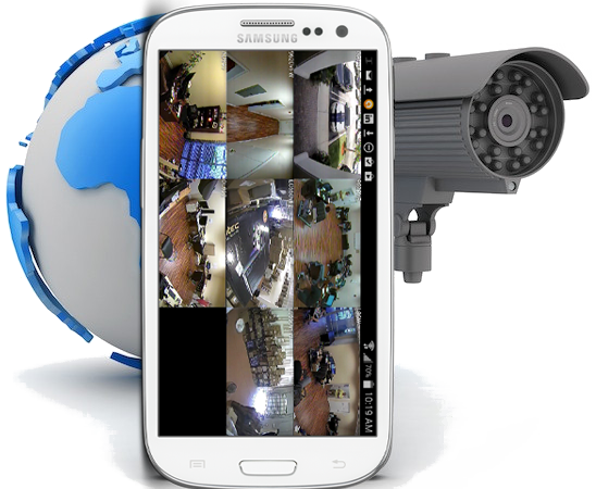 Importance Of Cctv - Cctv Mobile Phone Monitoring (548x450), Png Download
