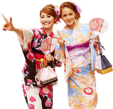 Yukata Rental Plan*only For June July And August - Carry Purse With Yukata (396x380), Png Download