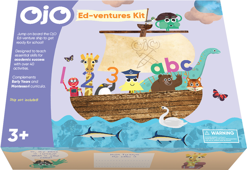 Ojo Ed-ventures Kit, Learn With Ojo, Educational Toys, - School (1000x718), Png Download