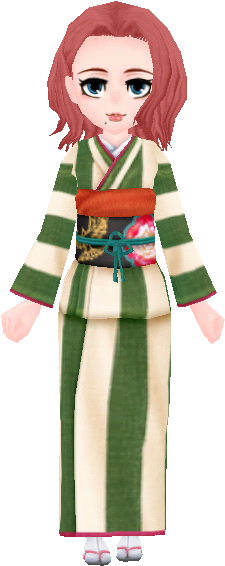 Green Kimono - Png - Kimono (334x622), Png Download