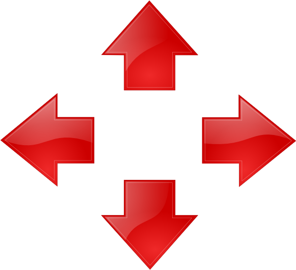 Red Arrow Big Clip Art - Thoughts Feelings Behaviors Physical Sensations (600x552), Png Download