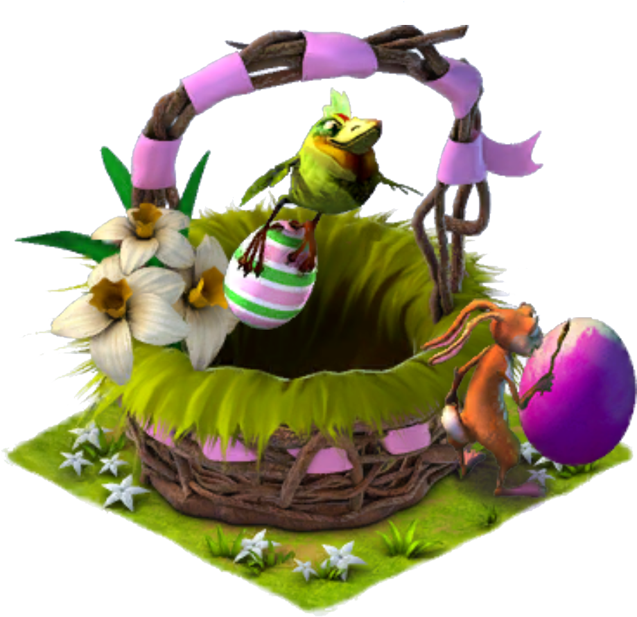 Easter Basket Level - Easter Basket (964x915), Png Download