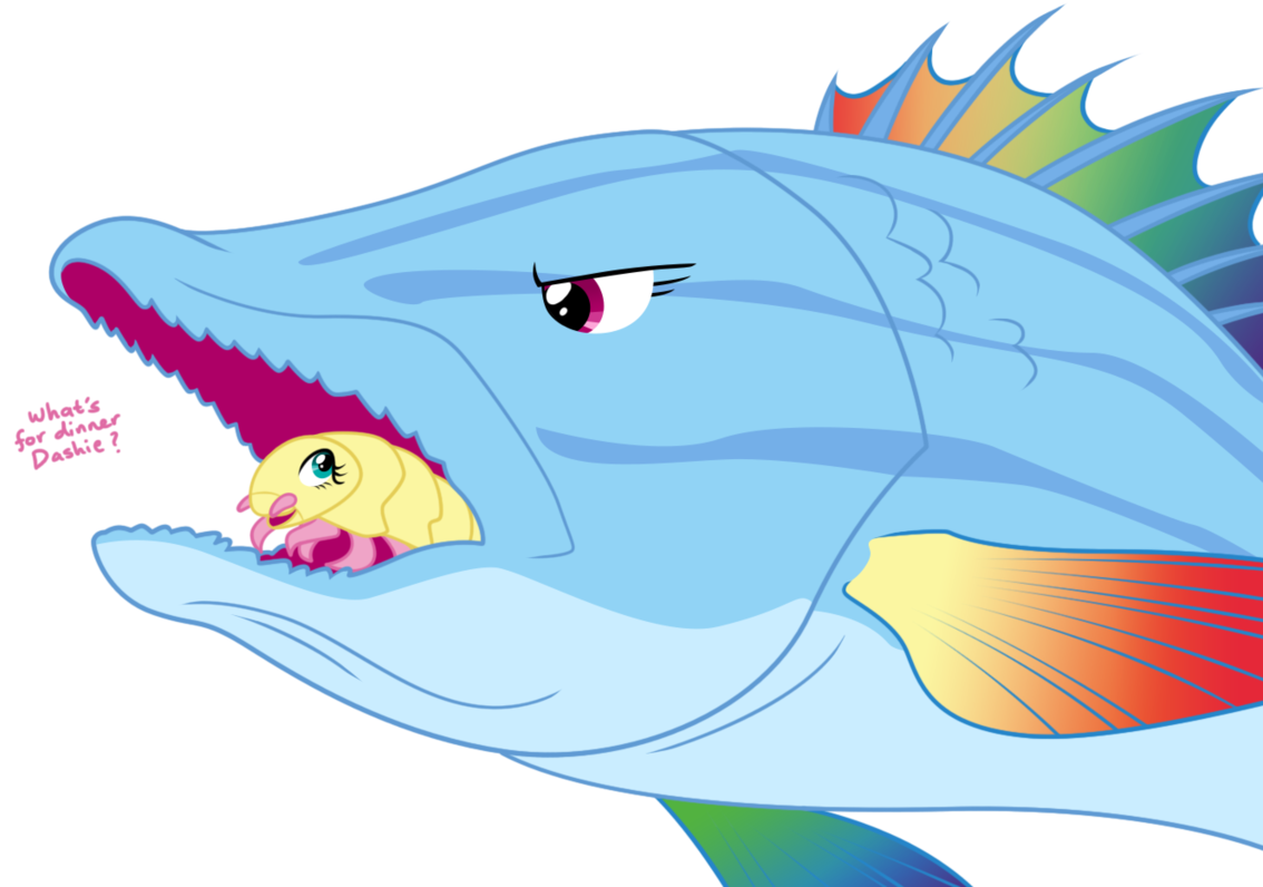 Equestria-prevails, Cymothoa Exigua, Female, Fish, - Rainbow Dash Fish (1280x853), Png Download