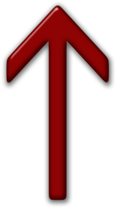 Icon Arrow Up - Red Up Arrow Icon (420x420), Png Download