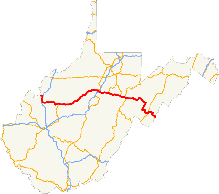 U.s. Route 33 In West Virginia (1200x700), Png Download