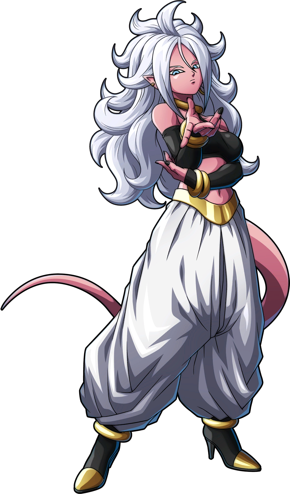 Android 21 Majin Form Hero Dbf - Dragon Ball Fighterz Android 21 Evil (952x1624), Png Download