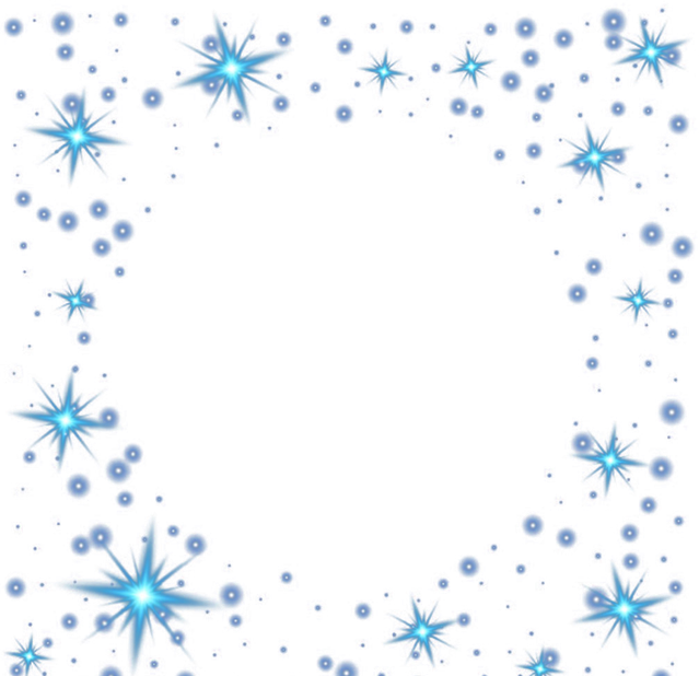Sparkle Stars Shimmer Frame Ftestickers - Circle (639x618), Png Download