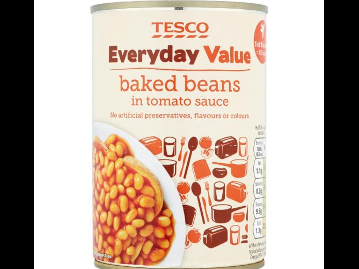 Baked Beans - Tesco Value Beans (1200x900), Png Download