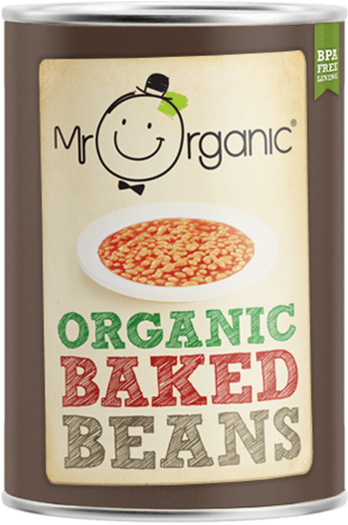 Mr Organic Baked Beans 400g - Mr Organic Baked Beans (634x634), Png Download