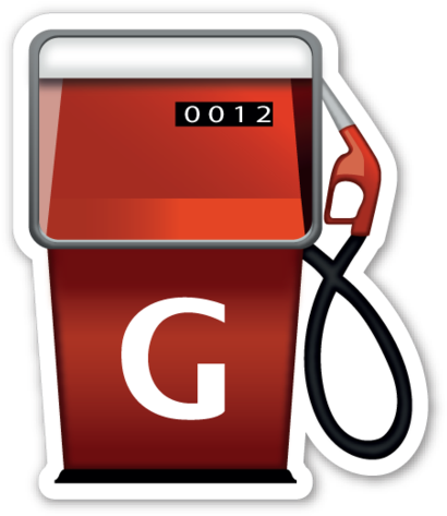 Gastank Sticker - Gas Emoji (416x480), Png Download