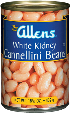 Cannellini Beans - Allens Navy Beans - 15.5 Oz (400x400), Png Download