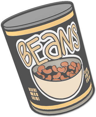 And We're Offering A Special Pin Of A Can Of Beans - Breakfast Cereal (362x439), Png Download