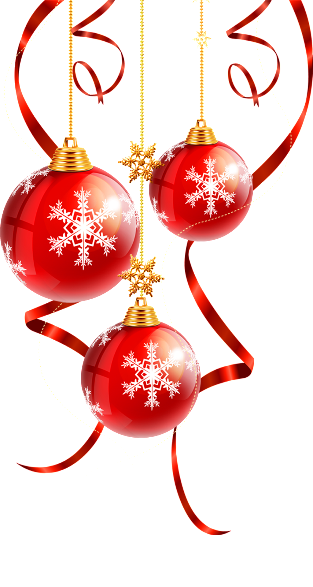 Red Snowflake Bulb Transparent - Bolas De Navidad Colgando Png (1024x1918), Png Download