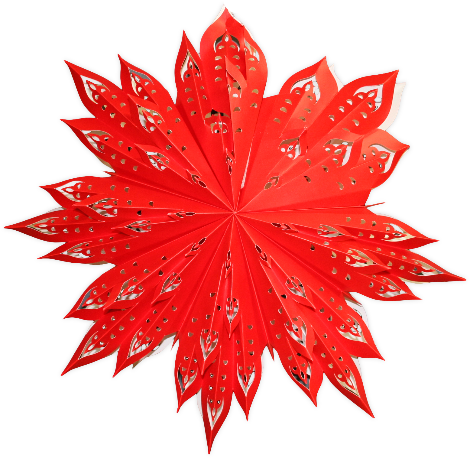 Red Snowflake Png Download - Craft (1603x1603), Png Download