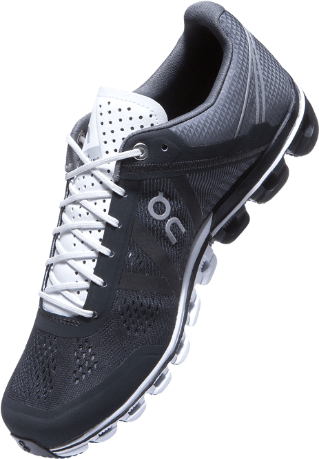 Lightweight And Ultra-responsive Performance Running - Cloudflow W Black White (788x788), Png Download