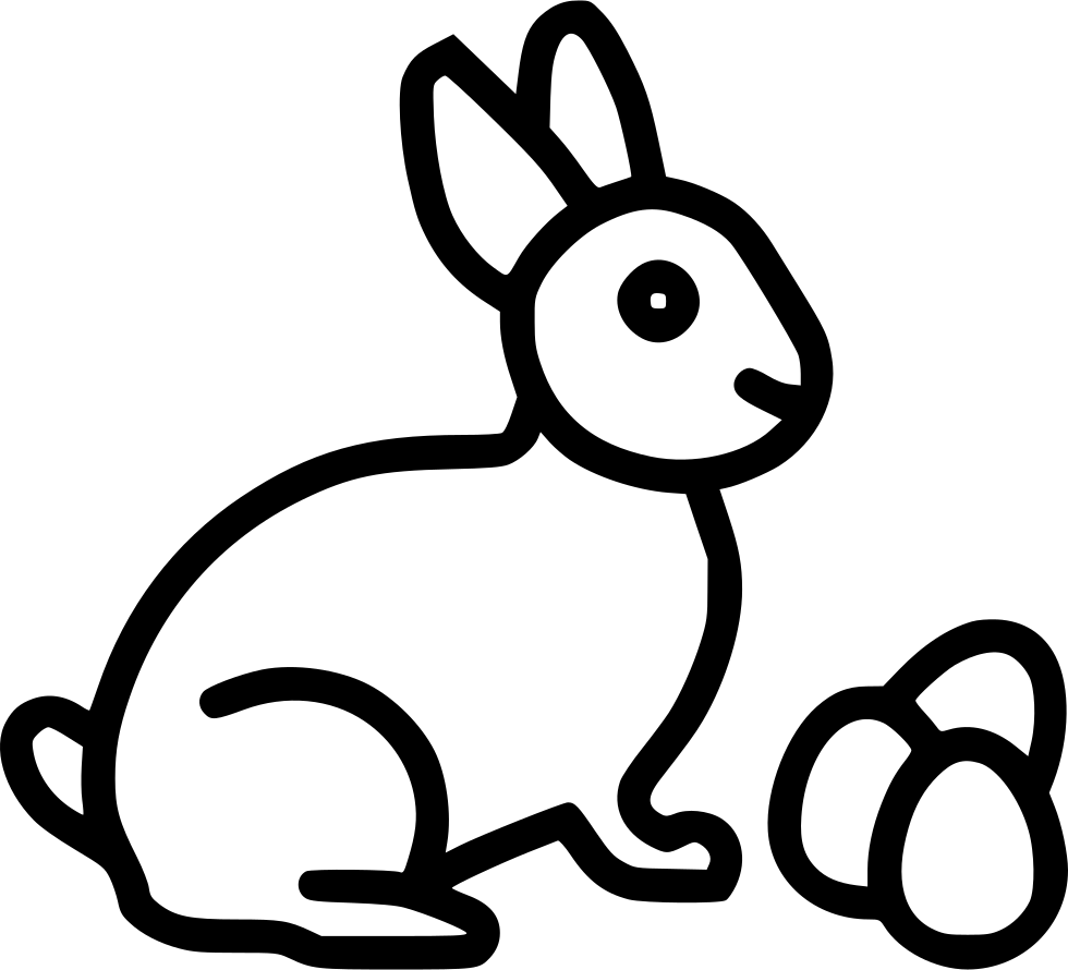 Bunny Rabbit Eggs Paschal Play Comments - Icon (980x890), Png Download