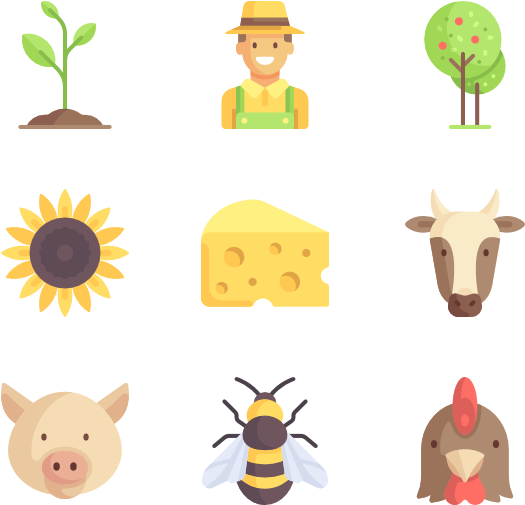 Agriculture 50 Icons - Child (600x564), Png Download