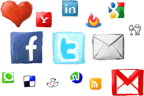 Get Social - Facebook Icon (583x385), Png Download