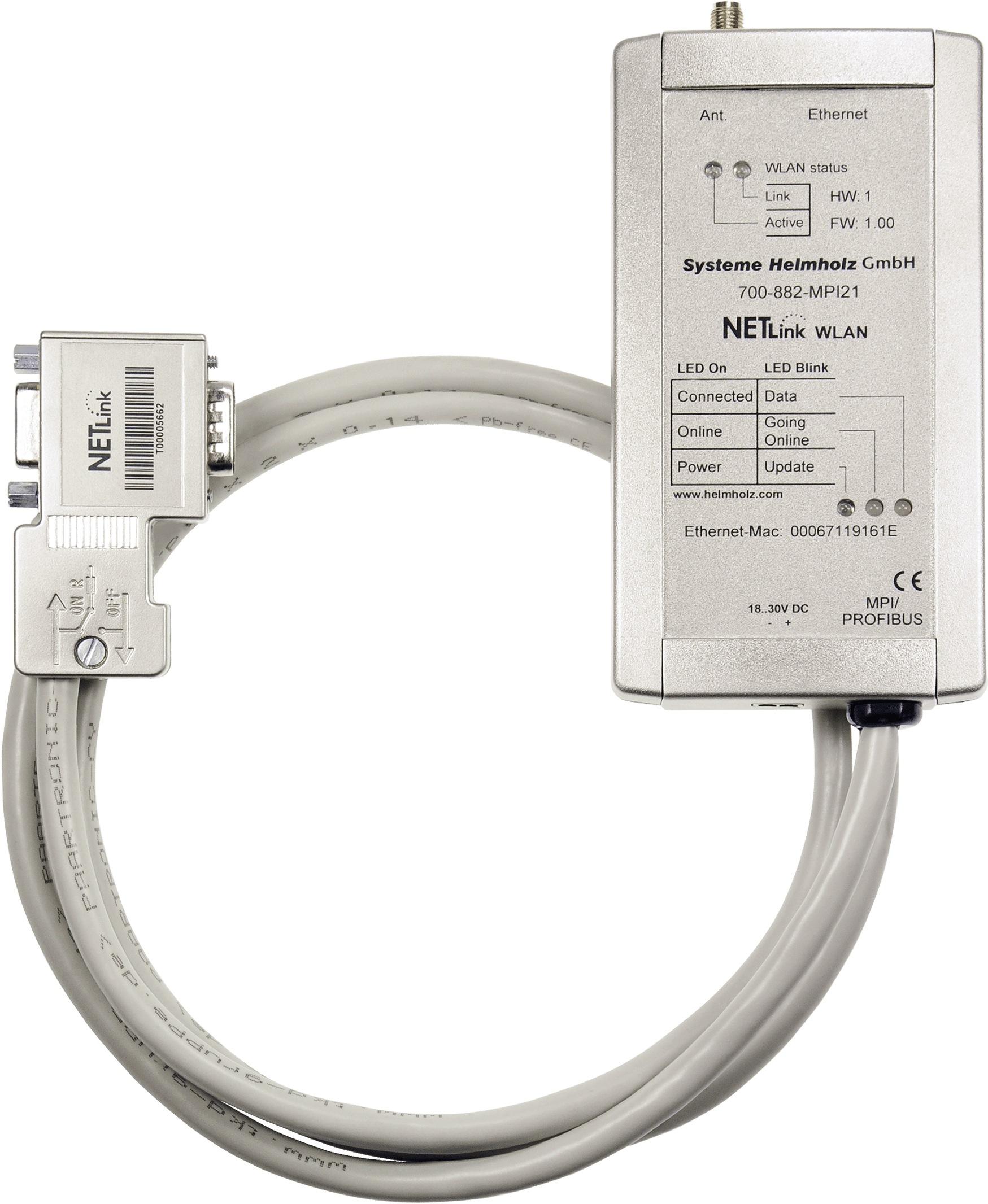 Netlink® Wlan, Profibus Ethernet Wlan Gateway - Helmholz 700-882-mpi21 Netlink Wlan Profibus-ethernet (2362x2362), Png Download