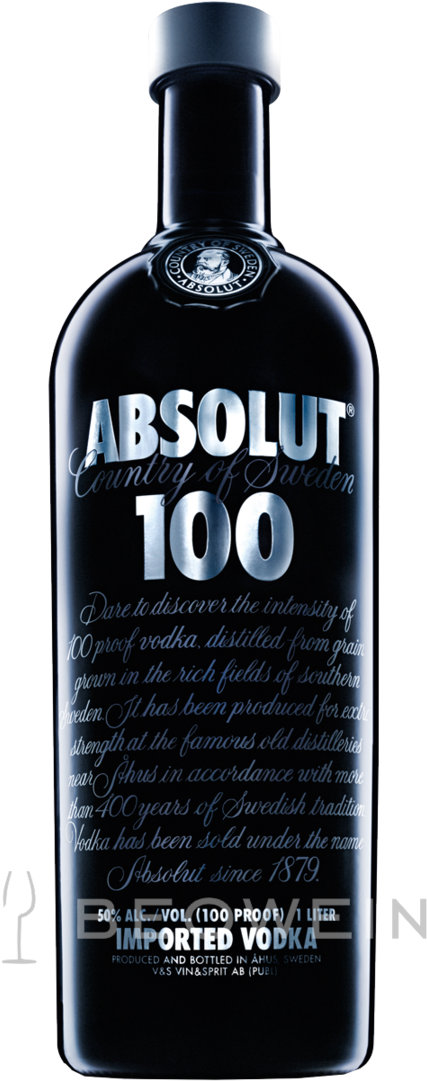 Absolut 100 Vodka 1,0 L - Absolut Vodka Ad 2018 (500x500), Png Download