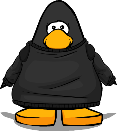 Cat Burglar Outfit From A Player Card - Black Penguin Club Penguin (376x424), Png Download