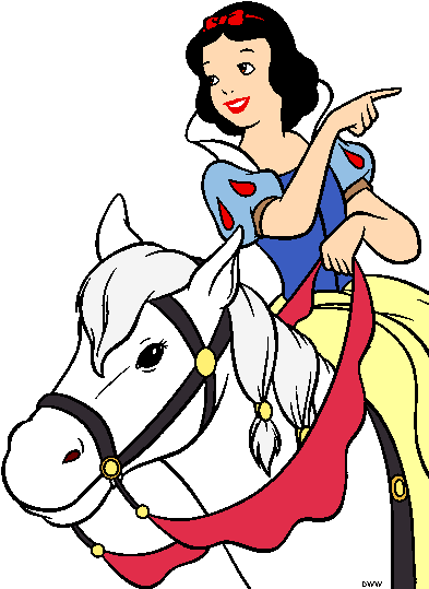 Baby Clipart Snow White Source - Disney Snow White Horse (400x550), Png Download