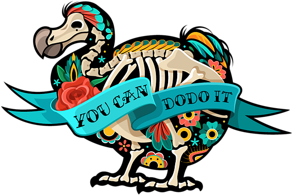 Bleed Area May Not Be Visible - Dodo Tattoo (600x499), Png Download