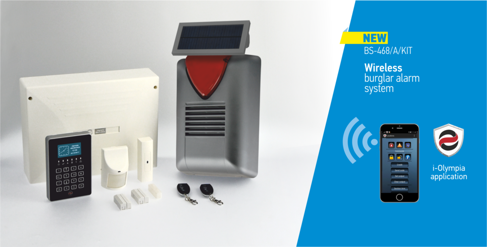 Wireless Burglar Alarm Systems - Bs 468 A Kit (1000x507), Png Download