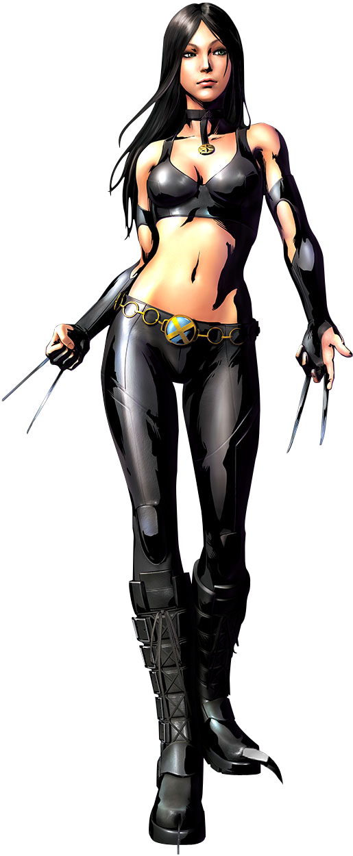 Mvc3 X 23 Render By Triggerhappy039-d3aqb5a - X Men Girl Wolverine (515x1250), Png Download
