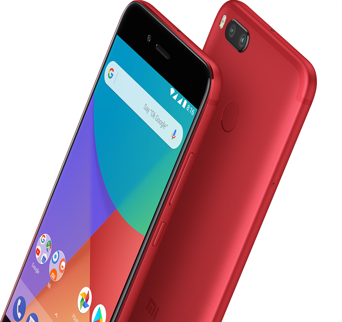 Mi A1 - Xiaomi Mi A1 Red (1179x1110), Png Download