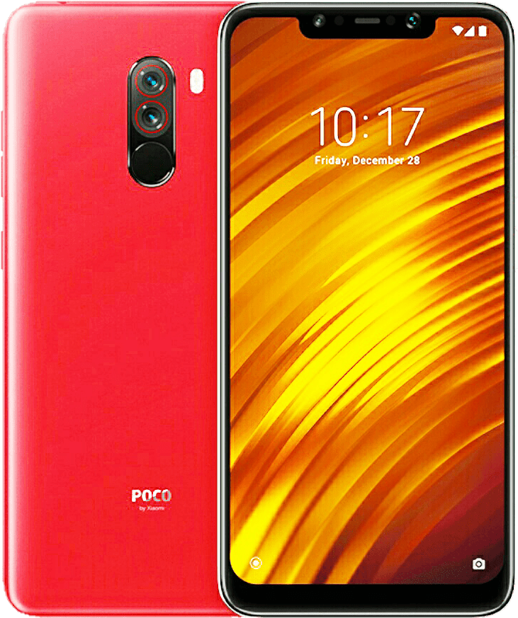 Poco F1, Red Color - Pocophone F1 Casse (1075x1000), Png Download