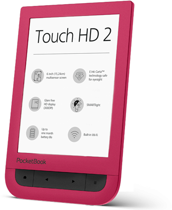 Pocketbook Touch Hd Red (502x432), Png Download