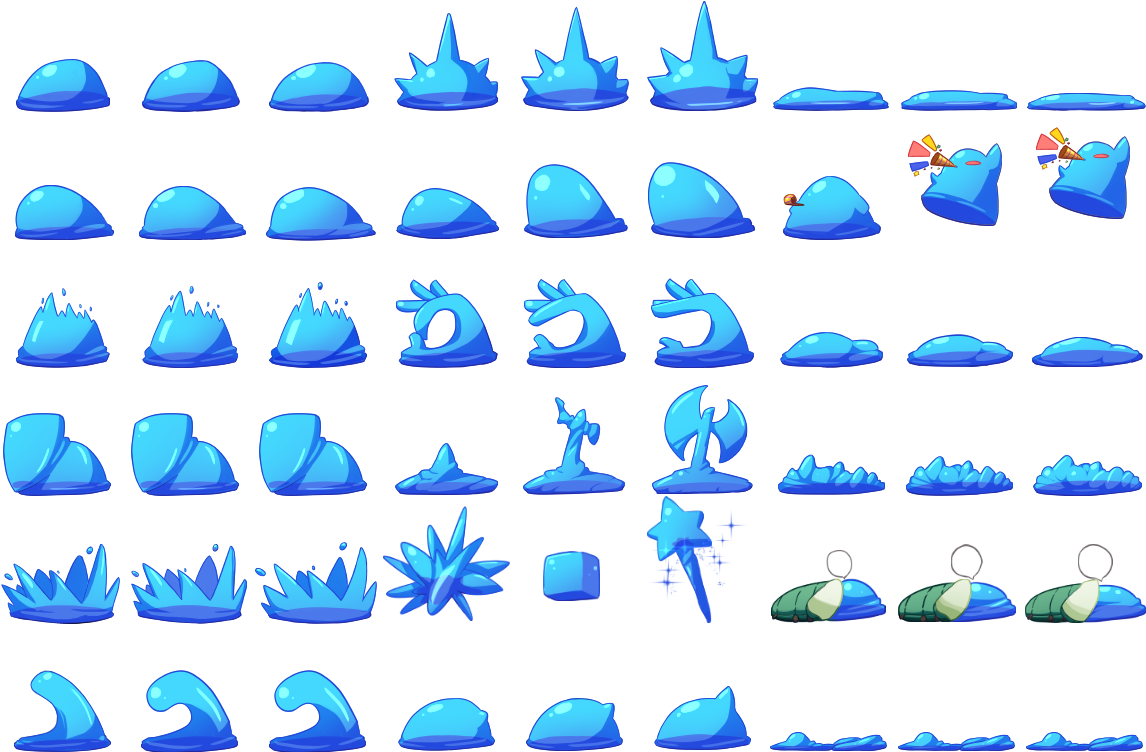 Slime1 - Rpg Maker Mv Slime (1152x768), Png Download